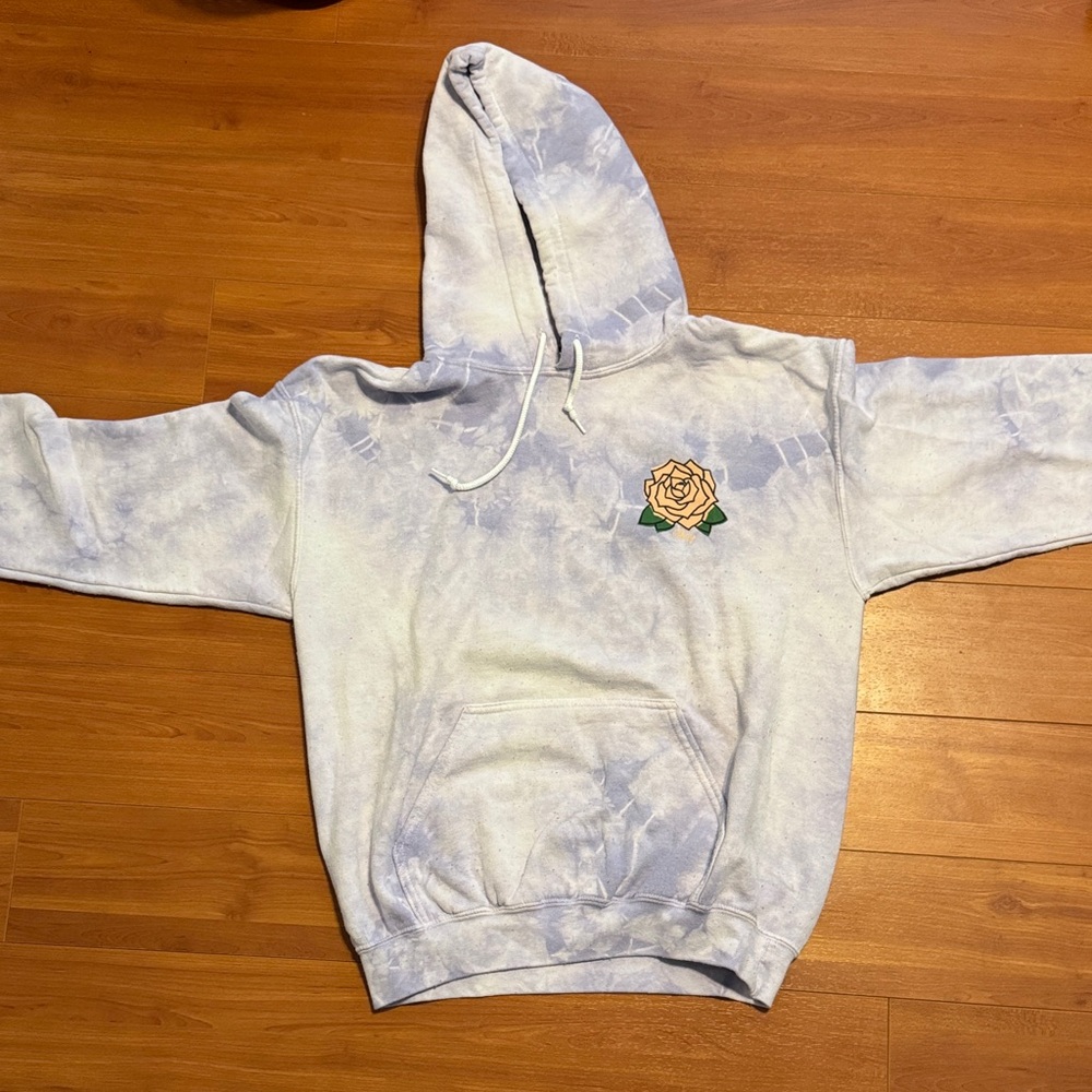 Obey Tie-Dye Hoodie with Rose